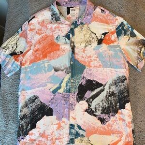 Zara Multicolor Abstract Shirt
